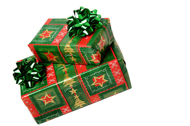 istock Christmas gifts, 2 isolated on white 90925273