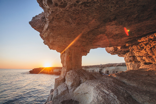 Ayia Napa, Chipre. Cuevas marinas de cabo de Greco Cavo. photo
