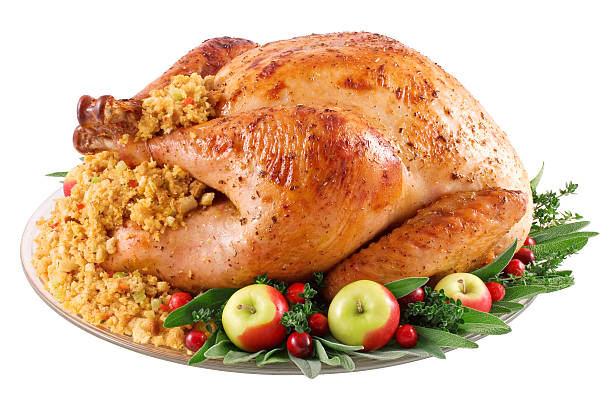 жареная индюшка - roast turkey стоковые фото и изображения