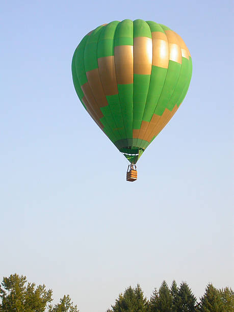 Hot air balloon stock photo