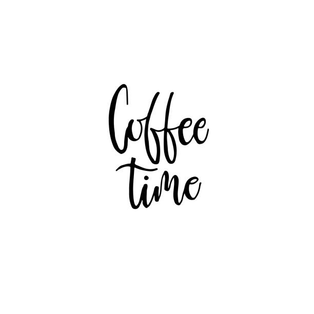 ilustraciones, imágenes clip art, dibujos animados e iconos de stock de tiempo de café  - black abstract engraved image coffee