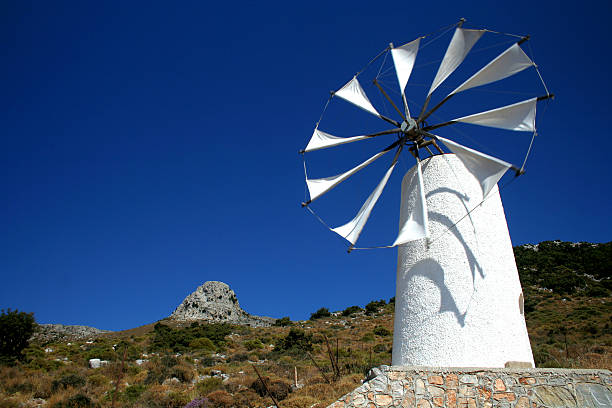istock Amazing Windmills in Greece 90926563