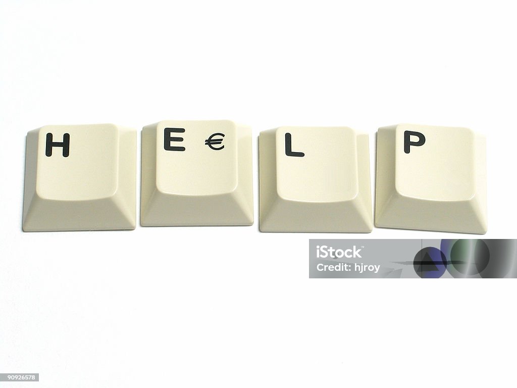 Help  Alphabet Stock Photo