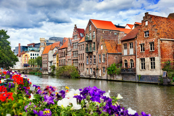 istock Canals of Gent, Belgium 909268420