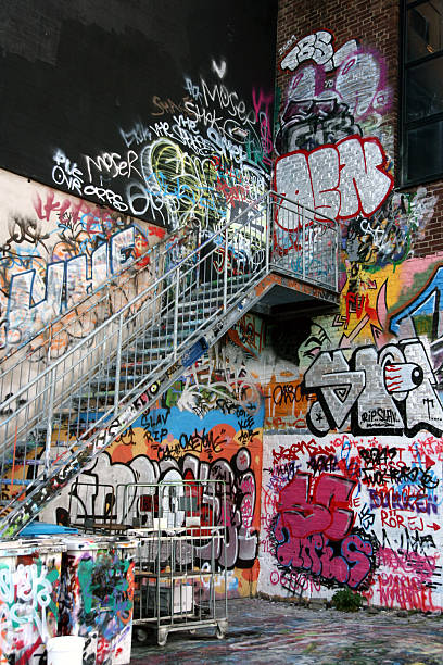 Graffiti Corner stock photo