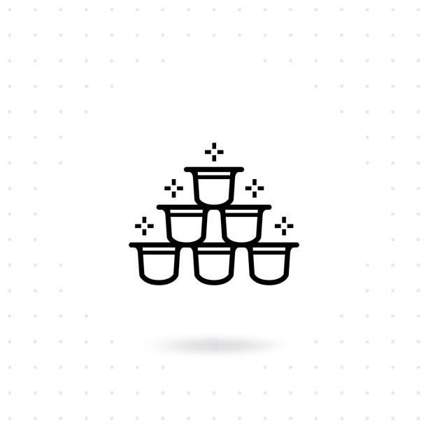 ilustraciones, imágenes clip art, dibujos animados e iconos de stock de icono de cápsula de café - variation coffee capsule espresso maker espresso