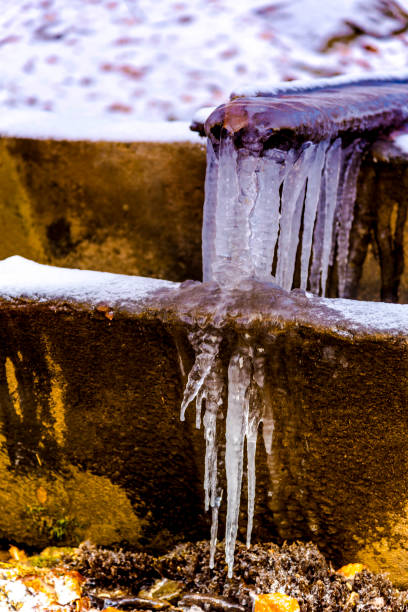 istock Fantastic sunrise in the winter 909275994