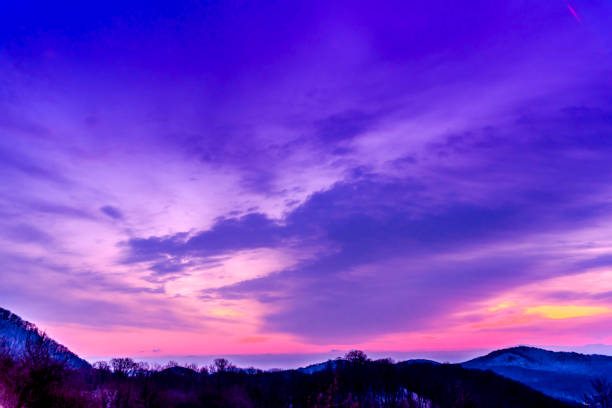 istock Fantastic sunrise in the winter 909276254