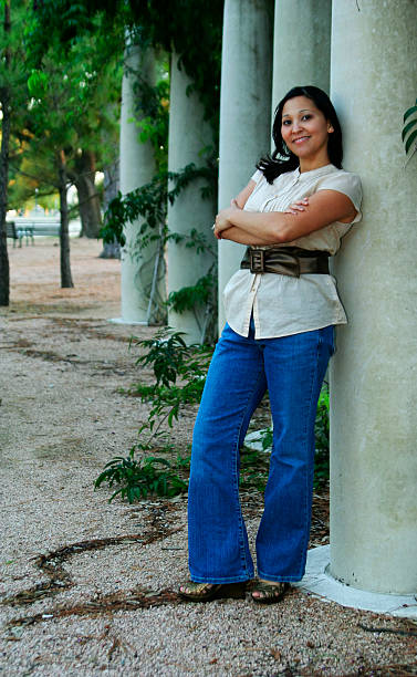 istock Girl Posing With Pillar (Multiuses) 4 90927818
