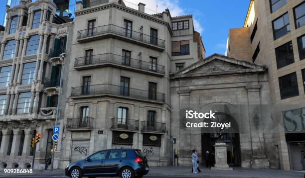 Houses Of Lleida City At Catalonia Spain Stock Photo - Download Image Now - Acrosage, Apartment, Aragon