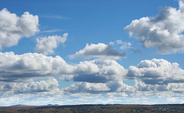 Clouds in blue sky stock photo