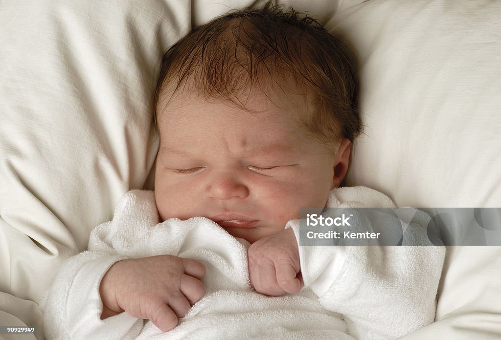 newborn sleeping  Beautiful People Stock Photo