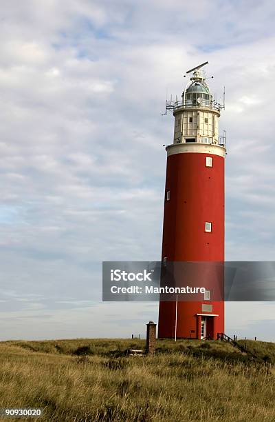 Foto de Farol Texel Contra Nublado Céu e mais fotos de stock de Amarelo - Amarelo, Azul, Barco a Vela