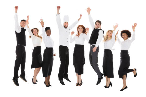 istock Restaurant Staff Celebrating Their Success 909303532