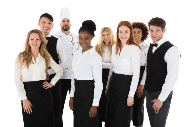 istock Portrait Of Confident Restaurant Staff 909303568