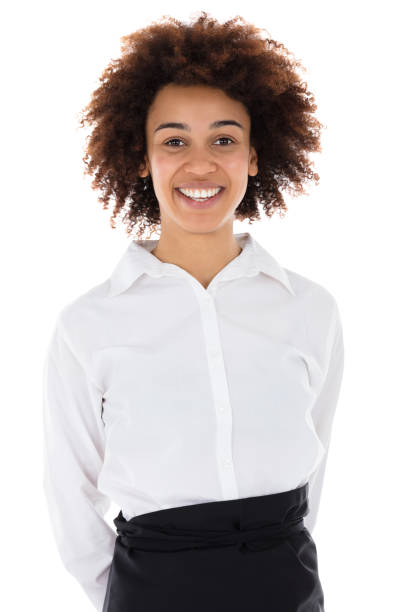istock Portrait Of A Smiling Hostess 909303630