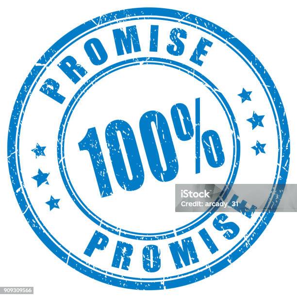 Promise Vector Stamp Stock Illustration - Download Image Now - Oath, Rubber Stamp, Track - Imprint
