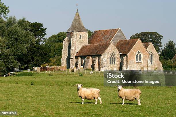 Old Romney Kirche England Stockfoto und mehr Bilder von Schaf - Schaf, Friedhof, Agrarbetrieb