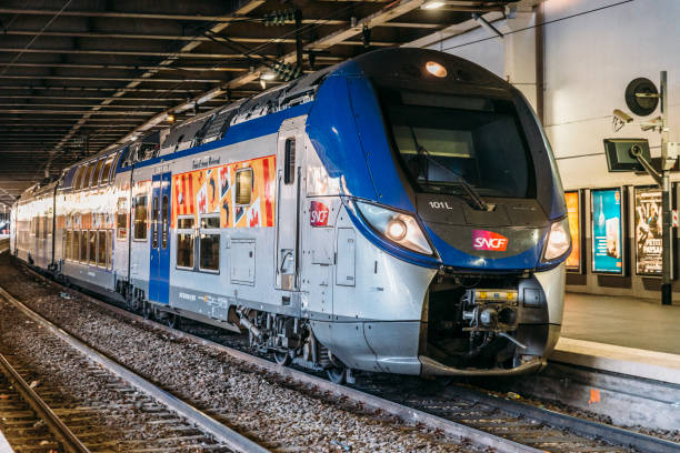 SNCF train in Cannes, Cote d'Azur, France Cannes, France - September 4th, 2017: SNCF train in Cannes, Cote d'Azur, France cytoplasm photos stock pictures, royalty-free photos & images