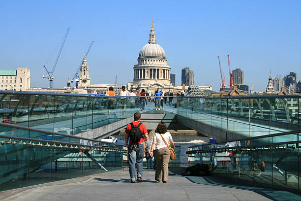 istock Millennium Bridge in London, England 90932467