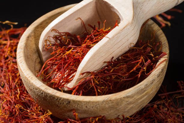 istock Macro collection, expensive real dried saffron spice close up 909328878