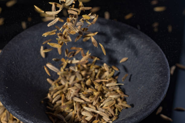 istock Macro collection, aromatic dried seasoning cumin close up 909328922