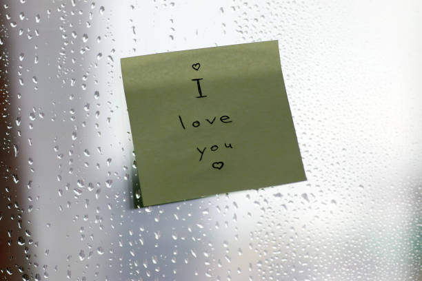 istock word on the glass with drops 909329938