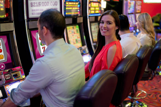 istock Woman playing at the casino 909349254