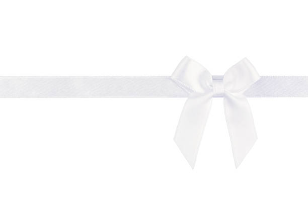 istock White ribbon bow isolated on white background 909363504