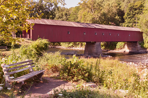 The West Cornwall Covered Bridge is located in Cornwall, Connecticut.