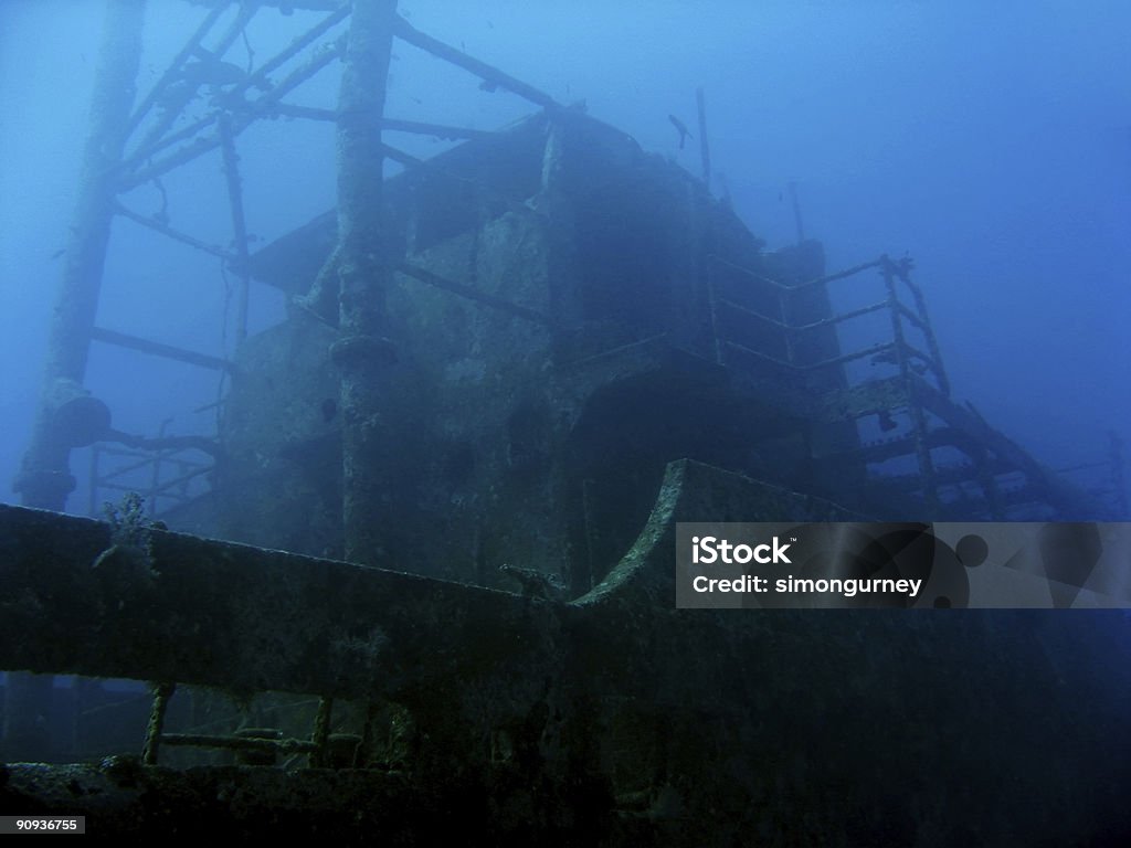Nave fantasma Relitto Isola di boracay, Filippine - Foto stock royalty-free di Affondato