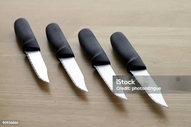 Steak Knives Stock Photo - Download Image Now - Blade, Color Image, Cutting Board