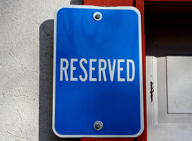 Reserved1 stock photo