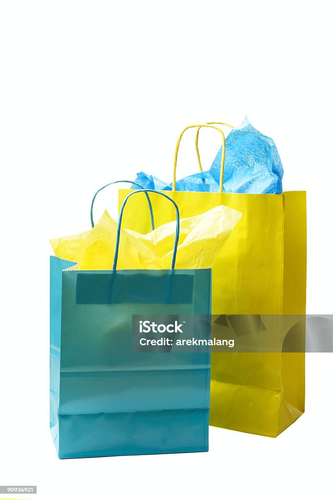 Bolsas de la compra - Foto de stock de Amarillo - Color libre de derechos