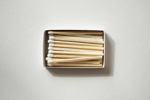 istock White-tipped matchsticks in a matchbox 909370154