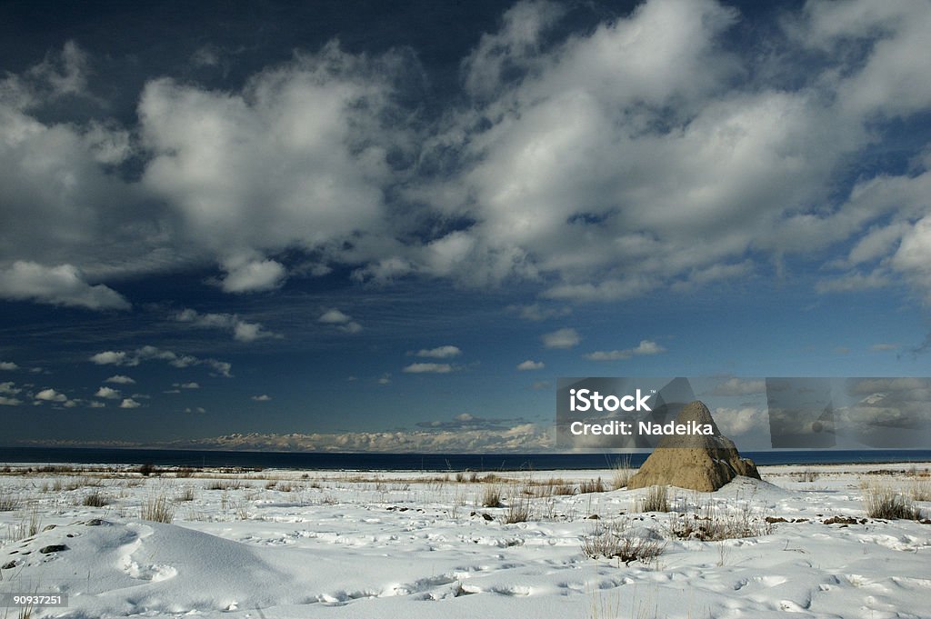 White plains couverte de neige - Photo de Antique libre de droits