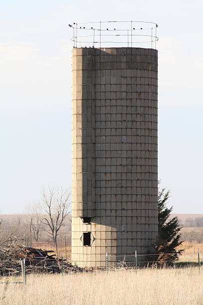 silo 4 stock photo