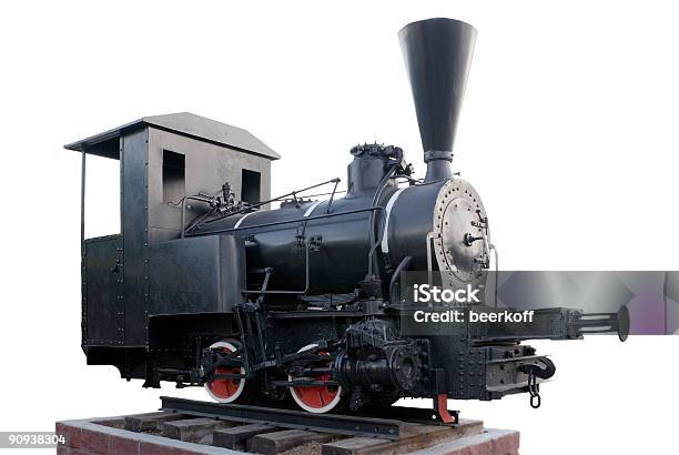 Alte Dampflokomotive Isoliert Stockfoto und mehr Bilder von Alt - Alt, Altertümlich, Antiquität