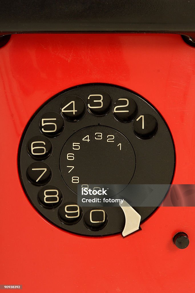 Telefono Rosso vintage - Foto stock royalty-free di Attrezzatura per le telecomunicazioni