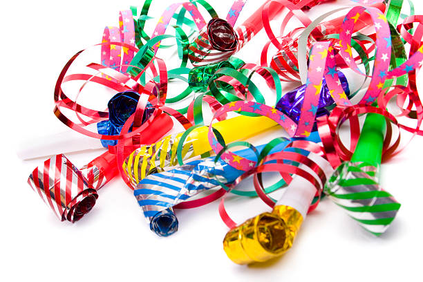 istock Party blowers and paper streamers 90938429