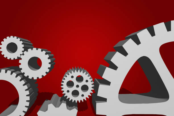 istock 3D gears for project and process concept.  Thinking and brainstorming manufacturing process with copy space for text. 909389054