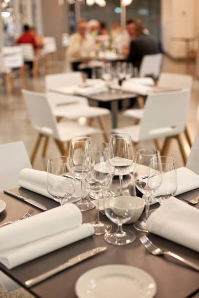 istock Wine and water glasses 909391924