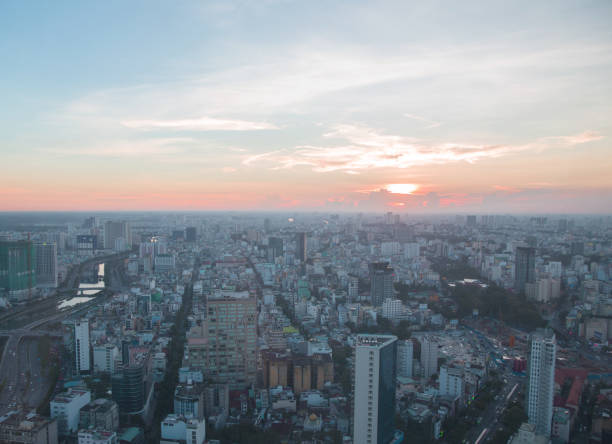 istock Big city Ho chi minh top view 909391932