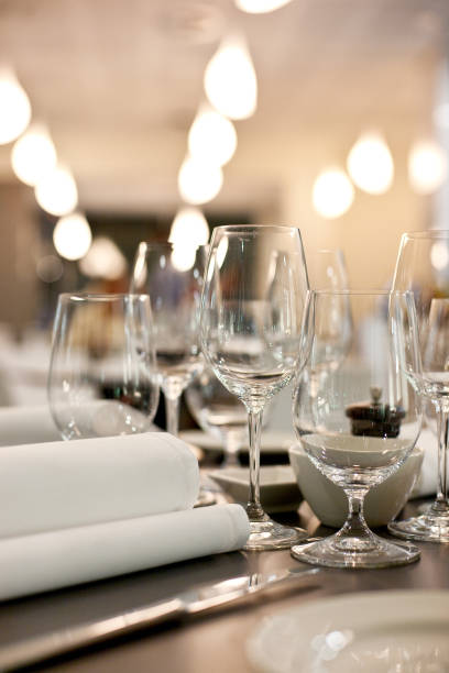 istock Wine and water glasses 909391960