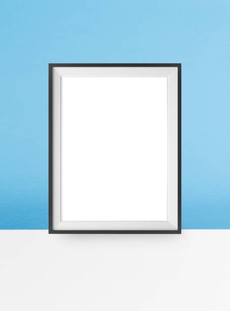 istock Image of simple poster frame mockup scene. 909392482