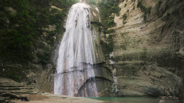 Beautiful tropical waterfall. Philippines Cebu island