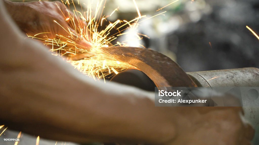 Sharpening The Machete Stock Photo - Download Image Now - Sharpening, Iron  - Metal, Kitchen Knife - iStock