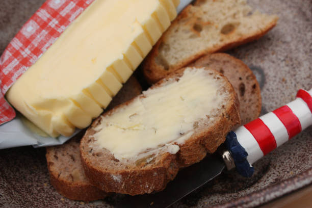 Buttered toast  with half-salt butter