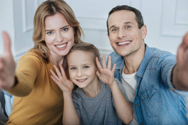 istock Cheerful family spending time together 909411292