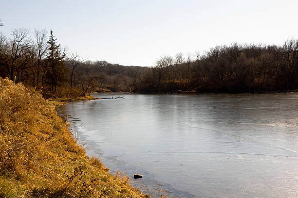 dangerous ice, ice floes on a frozen river